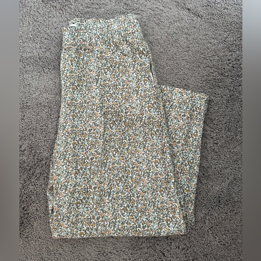 Abercrombie women’s linen blend wide leg pants size L